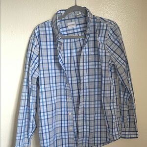 Dockers Men's Blue Plaid Shirt